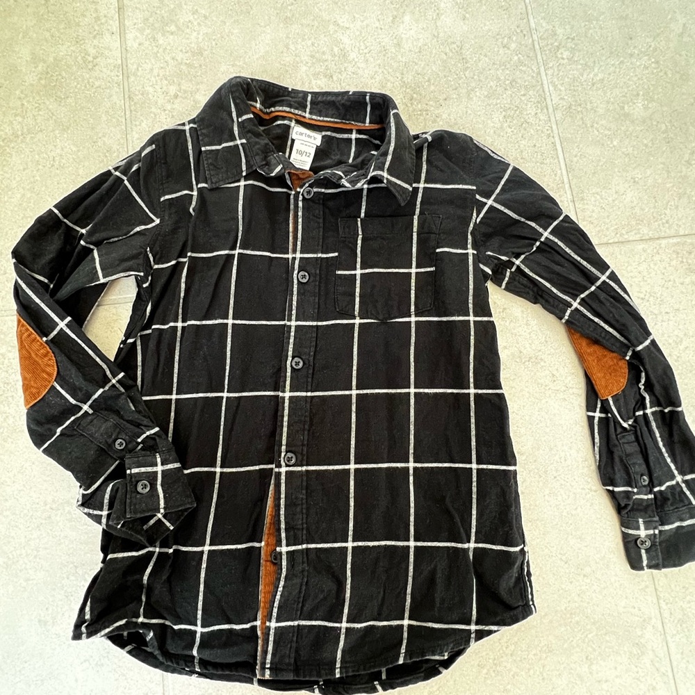 Carters Boy Football and Button Down Shirt Size 12 - Picture 8 of 10